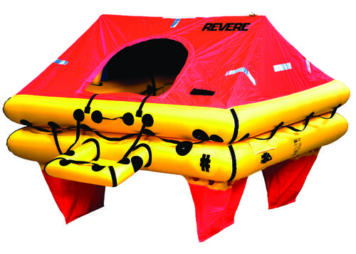 Revere Offshore Elite 4 Person Life Raft, with Valise