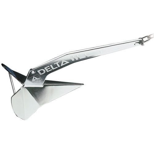 Lewmar Delta Anchor 22 lb Stainless Steel - Anchor for Boats 30' - 40'