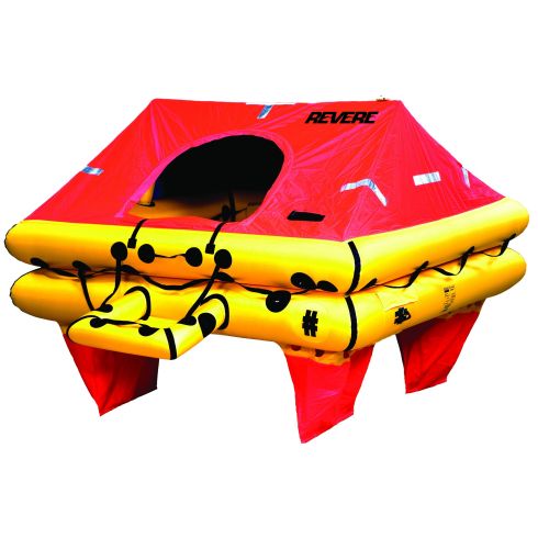 REVERE Offshore Elite 4 Person Life Raft, with Valise 45-OE4V 