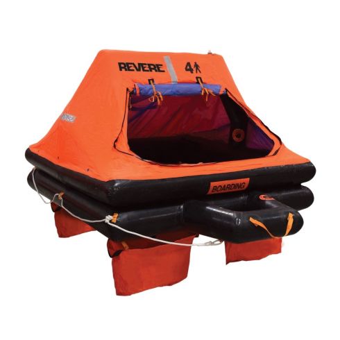 REVERE USCG / SOLAS Life Raft w/ A Pack & Cradle, 4 - 6 Passengers