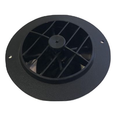 Rejilla Plastica Redonda Negra - 4"