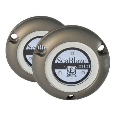 Lumitec SeaBlaze Mini Spectrum LED Underwater Light - White - Anodized Aluminum