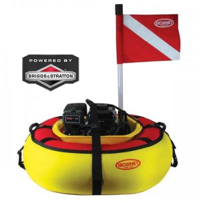 BROWNIE'S F285BE "Scout" Compresor de Buceo Flotante Económica, 2 Buzos - Motor de Gasolina