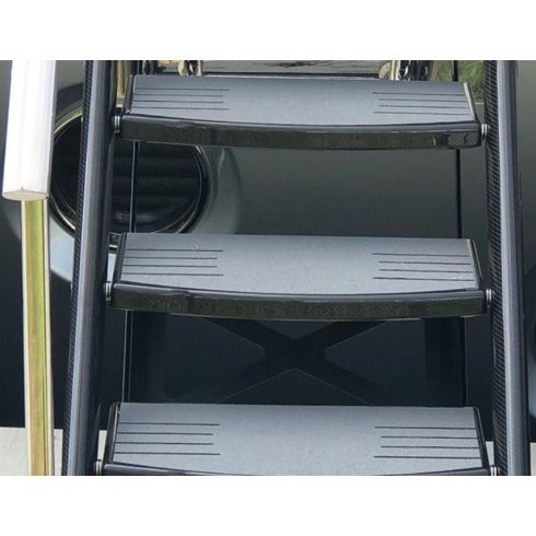UMT Marine Carbon Fiber Boarding Stairs - 19" or 24" - 6 to 10 Steps