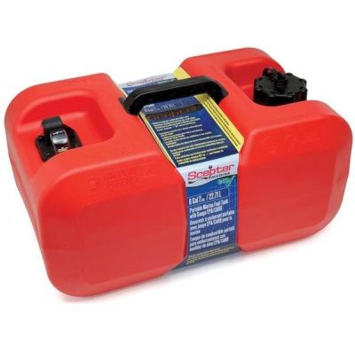 Scepter Under Seat Portable Fuel Tank - 6 Gallons