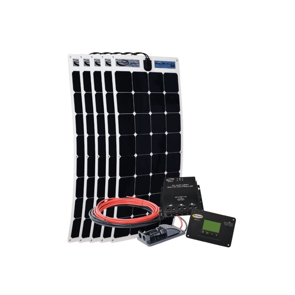 Kit de panel solar flexible GO POWER de 500 vatios