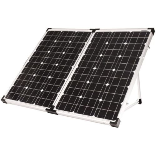 Sierra Wave 120-Watt Foldable Solar Panel with Handle and 10A Charge Controller to Power Directly from The Sun 