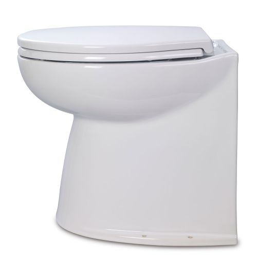 Jabsco 58040 Series Deluxe Flush Electric Toilet - Straight Bowl