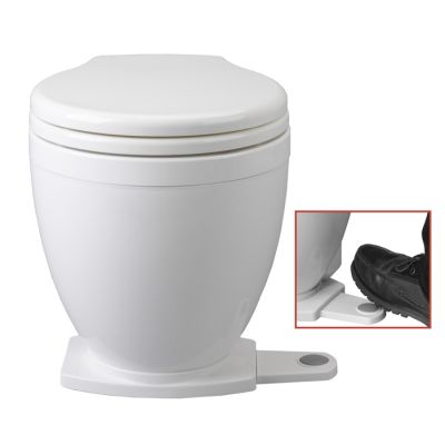 Jabsco 58500 Lite Flush Electric Toilet - Foot Switch - 12V