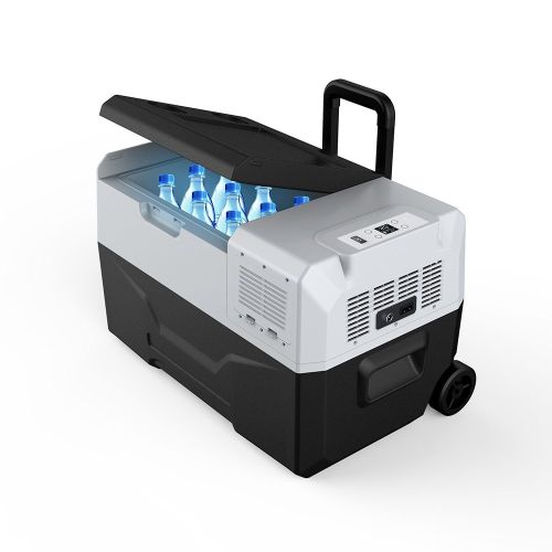 AcoPower X30A Portable Solar Fridge Freezer - Rechargeable with Solar/AC/DC - 32 qt/ 30 L