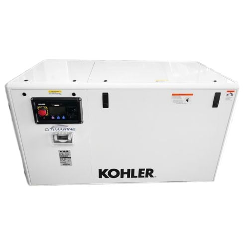 Generador marino Kohler de 24kW, diésel, 60 Hz, 120 V, monofásico o trifásico, intercambio de calor