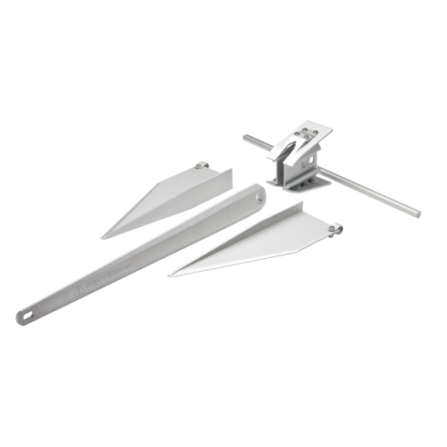 Sistema de ancla completo Fortress FX-7 - Incluye ancla, cuerda y cadena - Para barcos de 16 a 27' (4.8 - 8.2m)