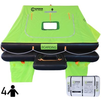 Wave Racer ISO Liferaft - 4 Person - Container