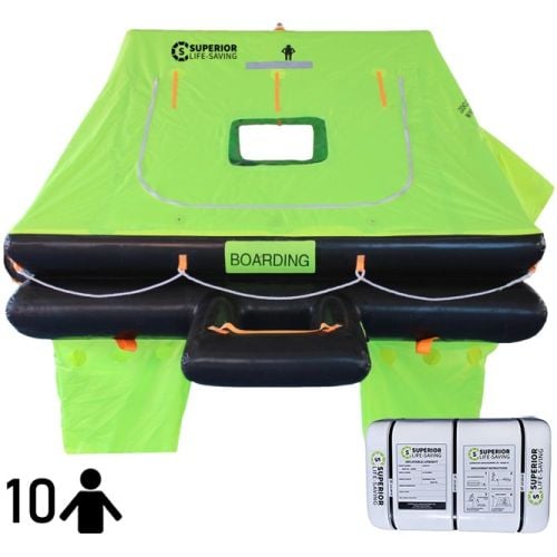 Wave Racer ISO Liferaft - 10 Person - Container