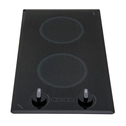 Kenyon Mediterranean Series 12 in. Smooth Glass Radiant Electric Cooktop in Speckled Black with 2 Elements 208-Volt