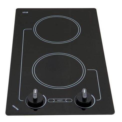 KENYON Alpine 12 in. Radiant Electric Cooktop in White 120V