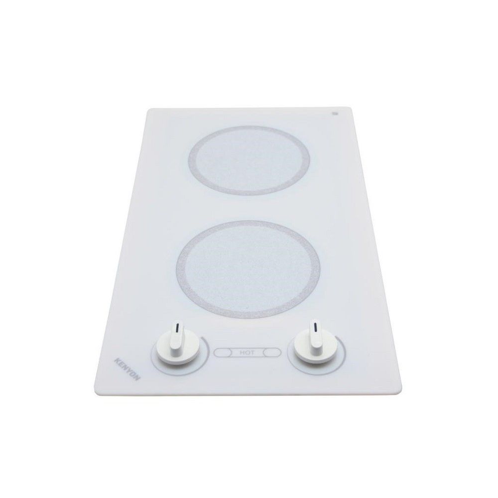 KENYON Alpine 12 in. Radiant Electric Cooktop in White 120V