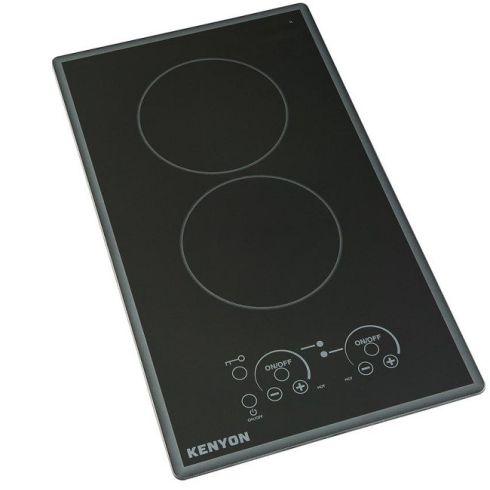 Lite Touch Q Cortez Series 12 in. Radiant Electric Cooktop in Black with 2 Elements Touch Control 240-Volt