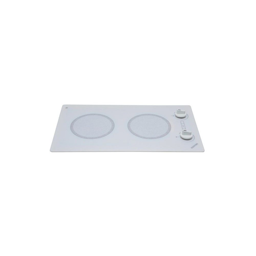 Summit 12 in. 2-Burner Electric Cooktop - White