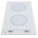 Alpine 12 in. Radiant Electric Cooktop in White with 2-Elements Knob Control 240-Volt