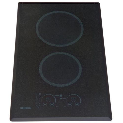 Kenyon Lite Touch Q 14.25 in. Radiant Electric Cooktop in Speckled Black with 2-Elements Touch Control 120-Volt