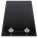 Kenyon Cortez Series 12 in. Radiant Electric Cooktop in Black with 2 Elements Knob Control 120-Volt