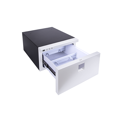 Isotherm Drawer 30 - Refrigerator - Silver Painted Stainless Steel - 1.1 Cu.Ft (30 Liters)- DC Only Isotherm Drawer 30 - Refrigerator - Silver Painted Stainless Steel - 1.1 Cu.Ft (30 Liters)- DC Only
