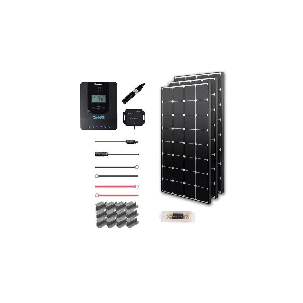 Steadybombb Kit Completo de energía Solar,Completo de Panel Solar de 12  voltios Inversor convertidor de 300 vatios