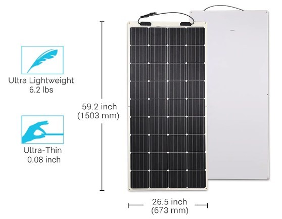 Renogy 175w Flexible Solar Panel Rng 175db H 4990