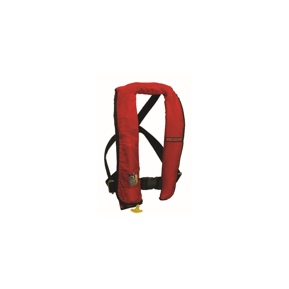 Salvavidas Inflable Chaleco Salvavidas Inflable ComfortMax - Manual - Rojo - Tipo III