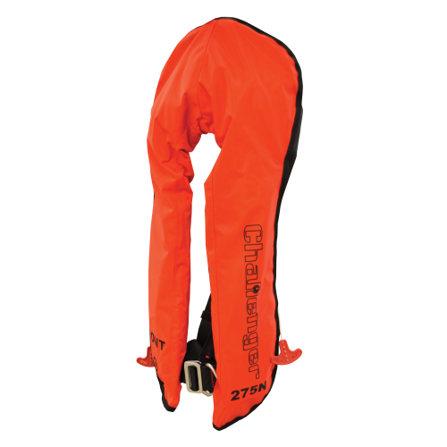 Challenger Interlock 275 SOLAS Life Jacket - Automatic - Orange PVC - Harness