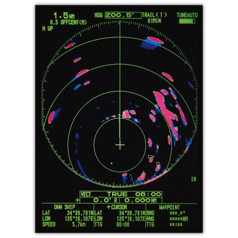 Furuno 1815 8,4" LCD Color 19" 4kW Radar con Cable de 10 M