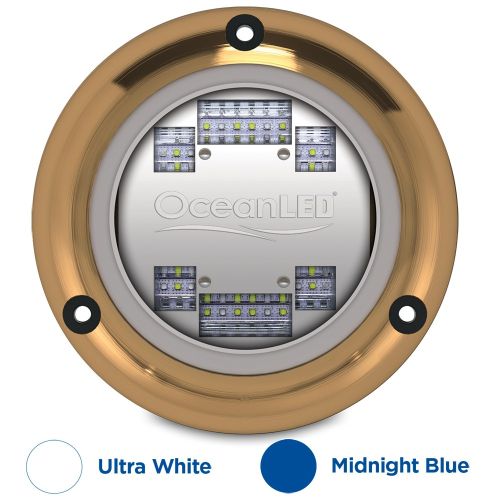 Luz LED Subacuática OceanLED Sport S3124s - Ultra Blanco/Azul Medianoche