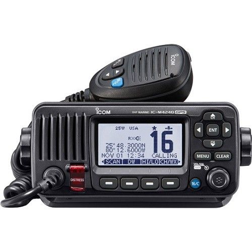 Radio VHF Icom M424G Negra Clase D DSC GPS INTEGRADO