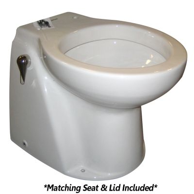 Raritan Atlantes Freedom&reg; w/Vortex-Vac - Household Style - White - Freshwater Solenoid - Smart Toilet Control - 12v | AVHWF0