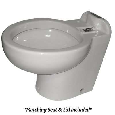 Raritan Marine Elegance - Estilo Doméstico - Blanco - Agua Dulce o Salada - Control de Inodoro Inteligente - 12v