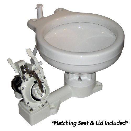 Raritan Fresh Head - Fresh Water Flush - Manual - Marine Size - Left Hand Operation | 25M00L