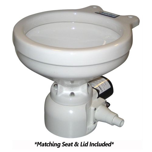 Raritan Sea Era Toilet - Marine Size - Remote Intake Pump - Straight & 90° Discharge - Smart Toilet Control - 12v