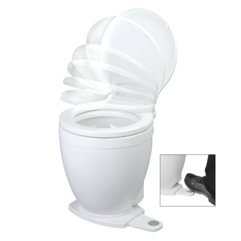 Jabsco Lite Flush Electric 12V Toilet w/ Footswitch
