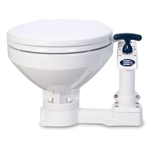 Jabsco Manual Marine Toilet - Regular Bowl w/ Soft Close Lid