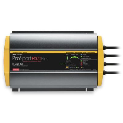 Cargador de Baterías ProMariner ProSport HD 20 Gen4 de 20 Amp, 12/24/36v, 3 Bancos, Entrada de 120v | PRM44021