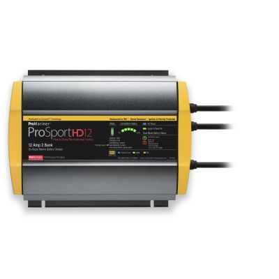 Cargador de Baterías ProMariner ProSport HD 12 Gen4 de 12 Amp, 12/24v, 2 Bancos, Entrada de 120v | PRM44012