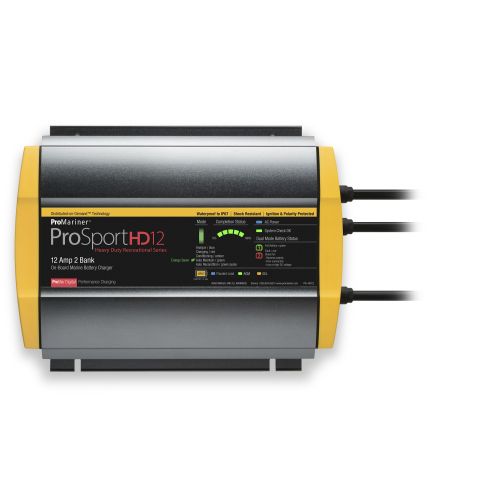 ProMariner ProSport HD 12 Gen4 12 Amp Battery Charger 12/24v 2 Bank 120v Input | PRM44012