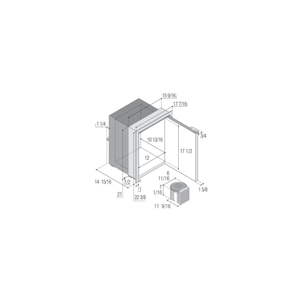 Refrigerador Sea Classic C Rbd F Unidad De Refrigeraci N Externa Negro Pies C Bicos