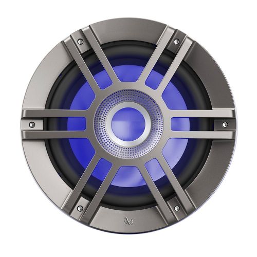 Infinity 10" Marine RGB Titanium Speakers / Gunmetal - Kappa Series