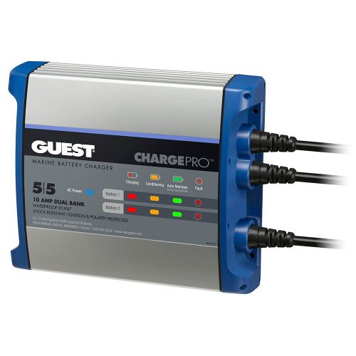 Guest On-Board Battery Charger 10A / 12V - 2 Bank - 120V Input | 2711A