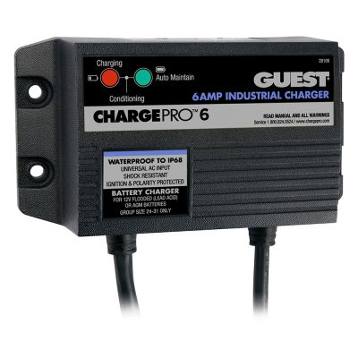 Cargador de Batería Integrado de Entrada de 120 V Guest, 6 A/12 V, 1 Banco