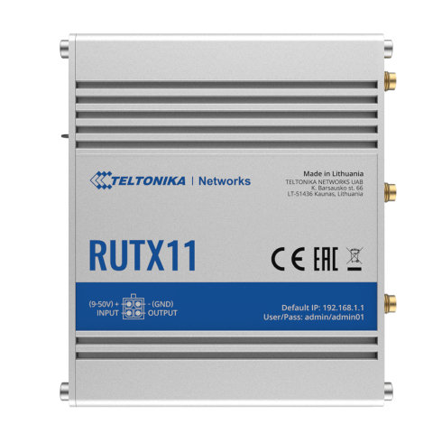 Teltonika RUTX11 WiFi LTE router, Dual Band
