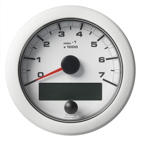 Tacómetro Veratron OceanLink® NMEA 2000® de 3-3/8" (85 mm) - 7000 RPM - Esfera y Bisel Blancos Tacómetro Veratron OceanLink® NMEA 2000® de 3-3/8" (85 mm) - 7000 RPM - Esfera y Bisel Blancos