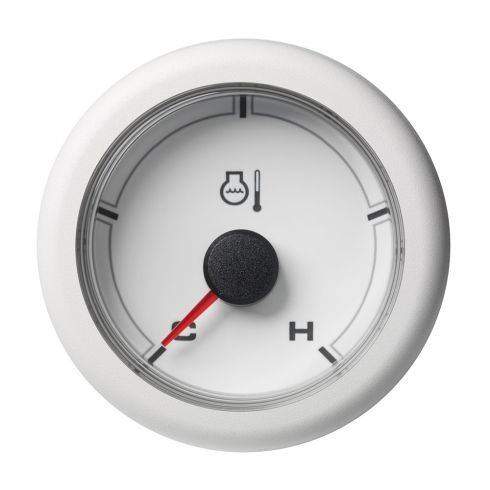 Veratron Medidor de Temperatura del Refrigerante Frío/Caliente (250°F) 52MM (2-1/16") OceanLink - Esfera y Bisel Blanco